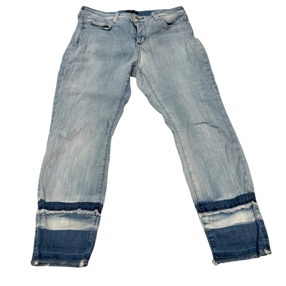 NYDJ Ami Skinny Ankle Jean Light Wash Bottom Detail Women’s Size 12 - Picture 1 of 4
